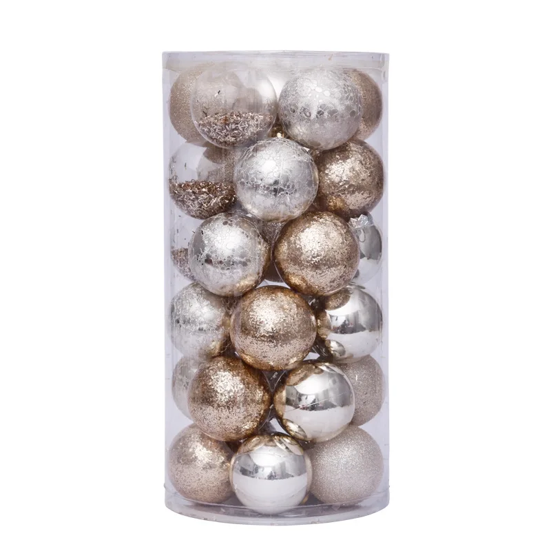 

Christmas Plastic Ball for Xmas Tree Decorations, Polystyrene Baubles, Festive Party Supplies, 6cm, 2024