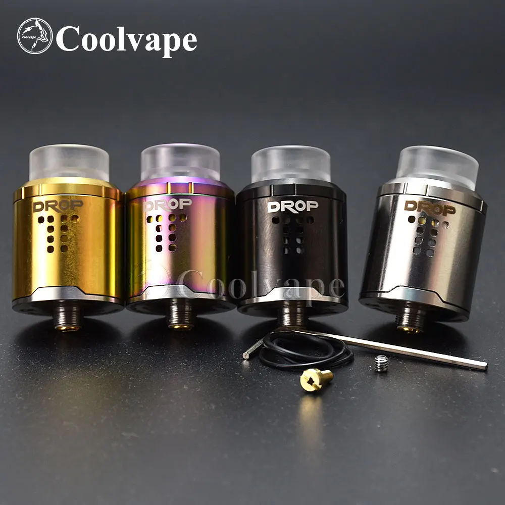 

Бак для электронной сигареты DROP RDA с испарителем squonk BF PIN vs DROP v1.5 RDA Vape 24 мм перестраиваемый капающий испаритель vs Drop Dead RDA