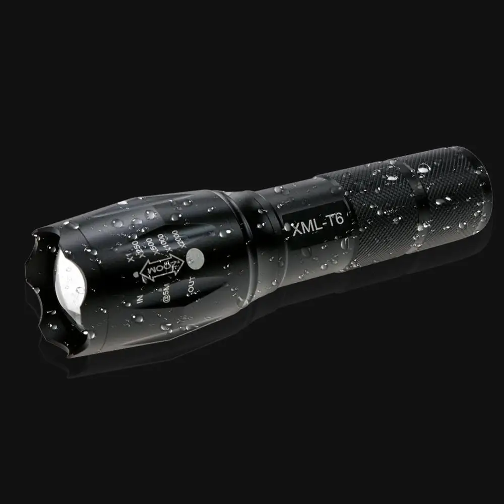 XML T6 Led Flashlight Portable Telescopic Tactical Torch Lanterna Tactical Flashlight Zoomable Waterproof Outdoor Camping Bike