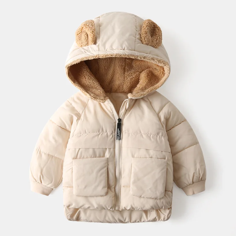 

Winter Coat for Girls Toddler Girl Winter Clothes Winter Plus Velvet Thick Parka Girls Boys Cotton Hooded Jacket