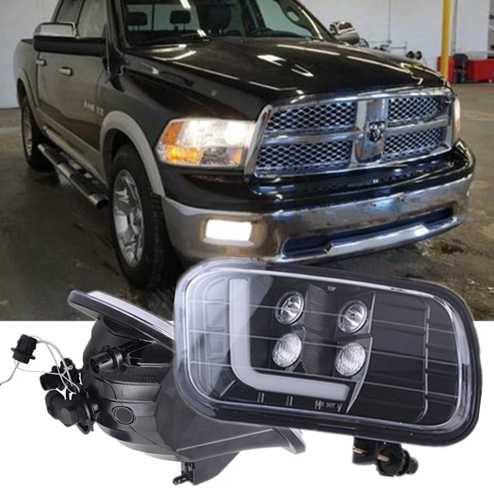 

For 09-12 Dodge Ram 1500 2500 3500 Pick up Car LED Fog Lamp DRL Daytime Running Lights