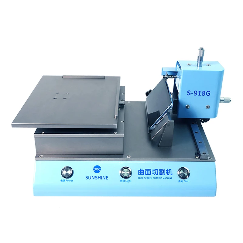 SUNSHINE S-918G Edge Cutting Machine Precision Flat Curve LCD Screen Cutter for Phone Huawei Samsung Touch Screen Repair Machin