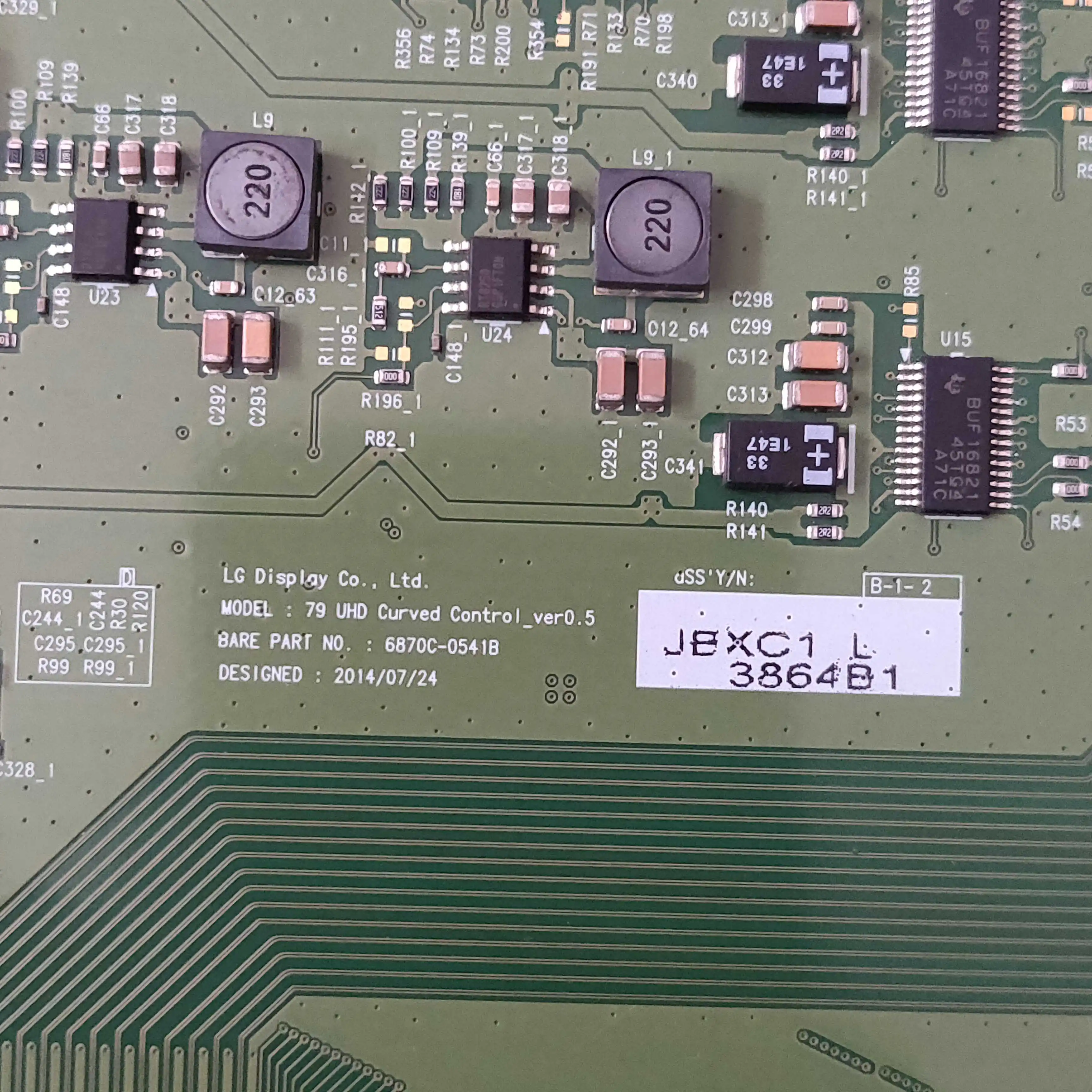 LG 79UF7702-CB TV 로직 보드, 6870C-0541B