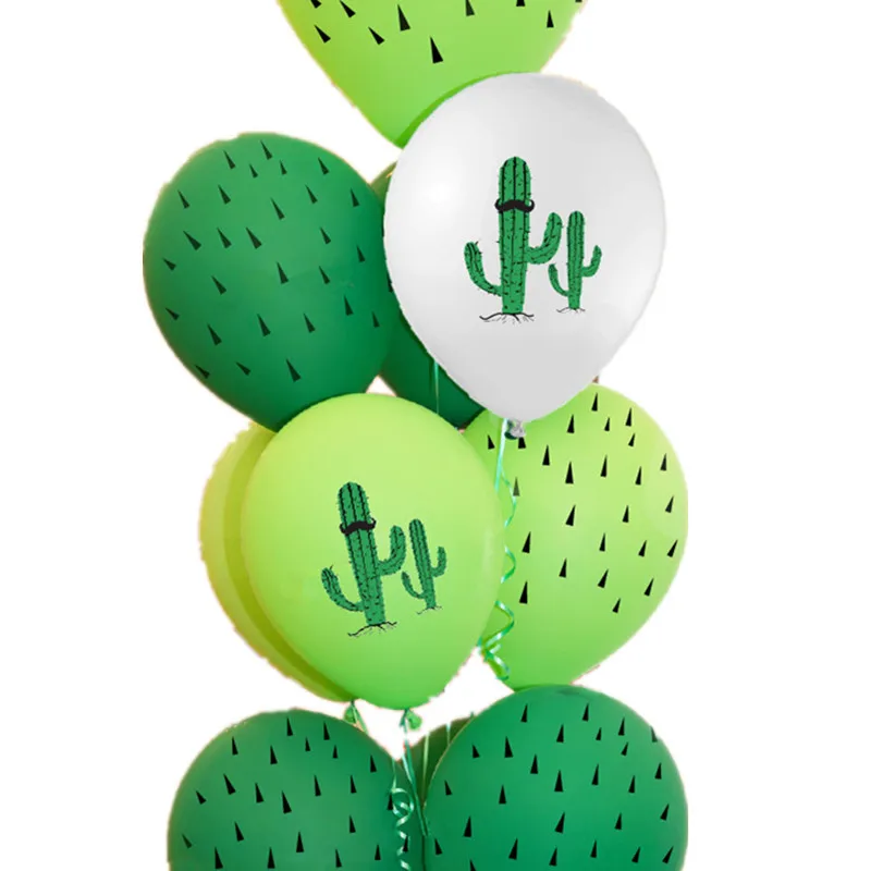 20pcs12 Inch Wholesale Small Fresh Cactus Spiked Latex Balloon Floating Empty Shopping Mall Opening Birthday Scene Decoration