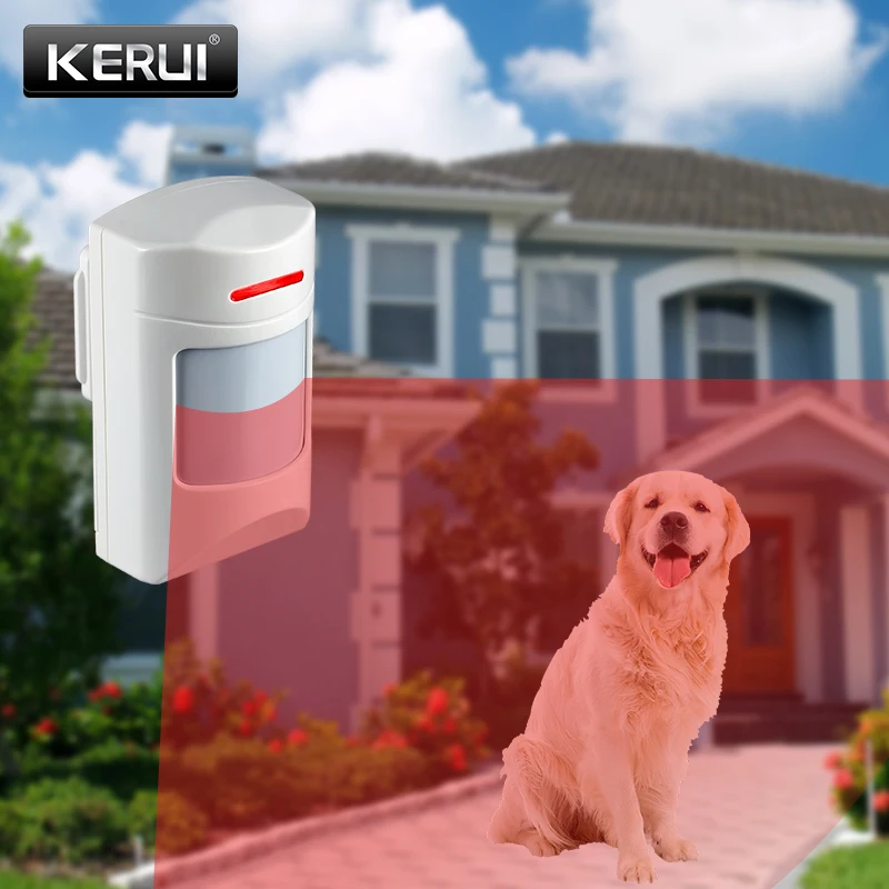 KERUI Anti-Pet PIR Motion Detector Home Security Wireless 433Mhz Animals Immune Infrared Sensor For G18 W18 W20 K52 Alarm System