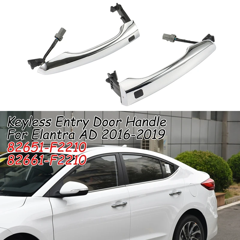 

Car Outside Door Handle Replacement, for Hyundai Elantra AD 2016-2019 Keyless Entry with Button