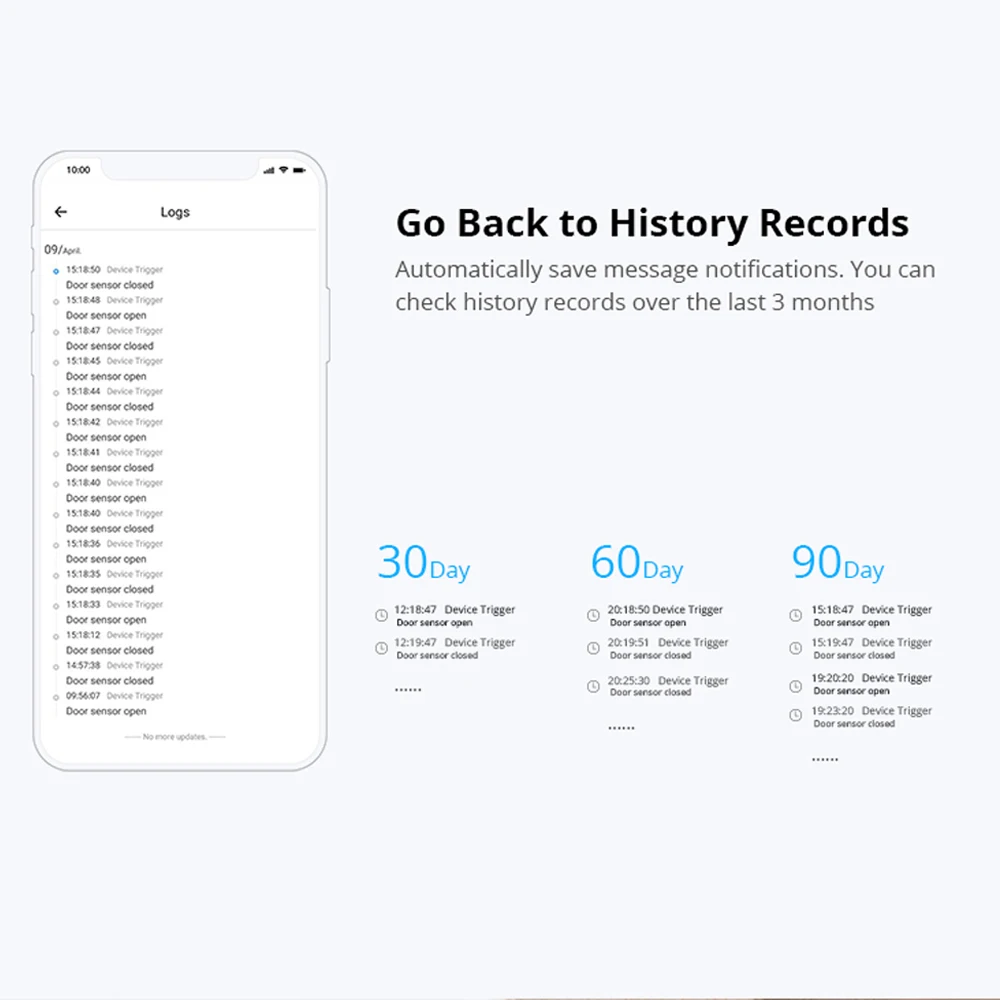 SONOFF DW2 WiFi rilevatore di sensori per porte e finestre senza fili allarmi di notifica App la sicurezza domestica intelligente funziona con e-welink
