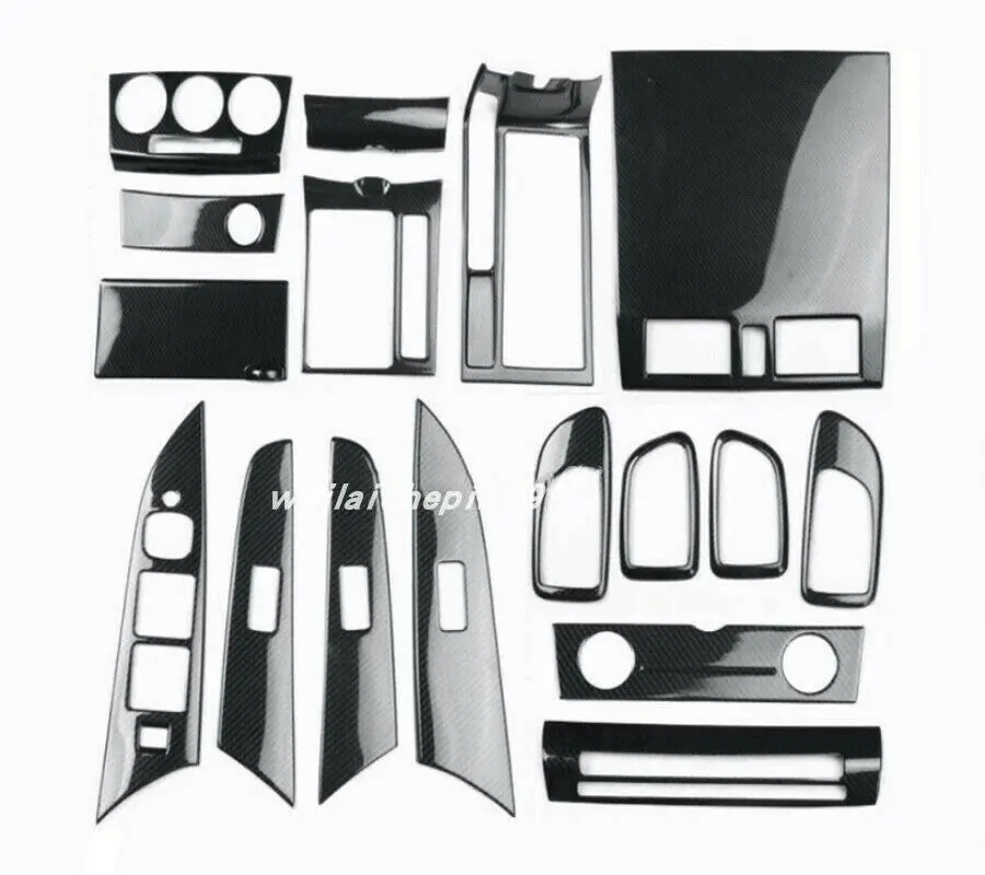 For Mazda 3 2006-2013 Carbon Fiber Look Car interior decoration of the Trim 17Pcs Car Accessories