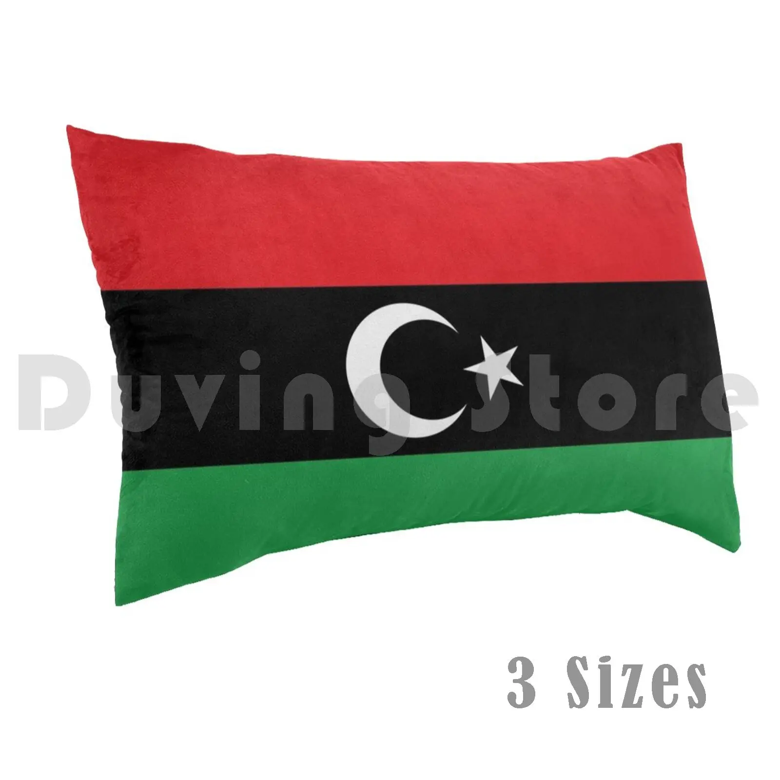 Libya Pillow Case Printed 50x75 Libya North Africa Libyan Arabic Flag African