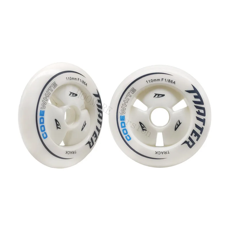 CODE White Matter G13 Marathon Speed Inline Skates Wheel 90mm 100mm 110mm High elastic Matter Gi3 Race Skating Wheels F1 86A 6/8