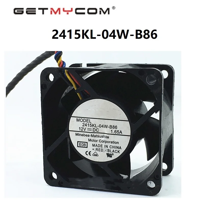 Getmycom Origjnal 2415KL-04W-B86 E0H DC 1.65A 4-wire 12V connector 80mm Server Square  60x60x38mm Cooling Fan