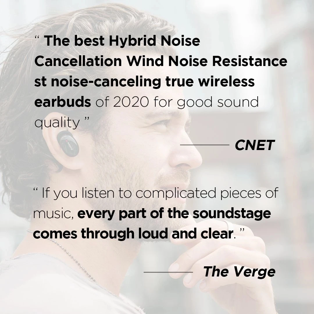 1more-auriculares inalámbricos con Bluetooth, dispositivo de audio estéreo con cancelación de ruido ANC, Aptx, baja latencia, Qualcomme