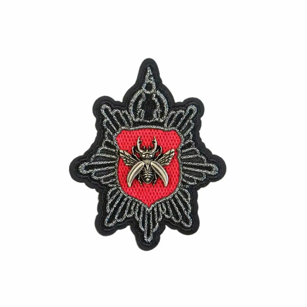 embroidery metal crown anchor cats letter bee eagle lion tiger letter horse shield embroideried patches for clothing OR-51