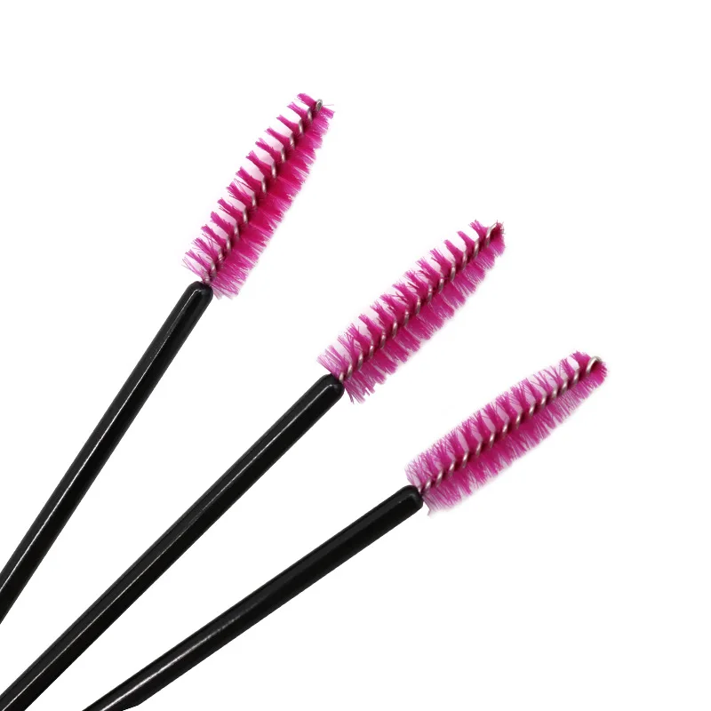 Factory Wholesale Price 10000Pcs Fuschia Tower Mascara Wands Brushes Disposable Eyelash Extension Free Shipping By Express