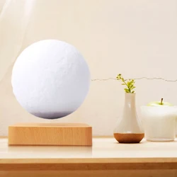 Customizable Creative 3D Magnetic Levitation Moon Lamp Night Light Rotating Led Moon Floating Lamp Home Decoration Holiday