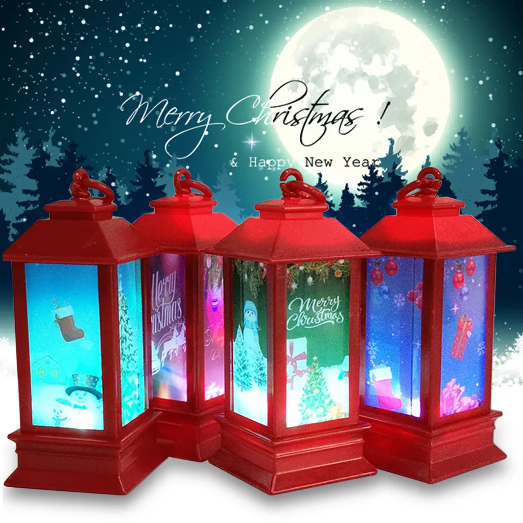 

Santa Claus Snowman Lantern Light Merry Christmas Decor For Home Christmas Tree Ornament Xmas Gifts Navidad 2021 New Year 2022