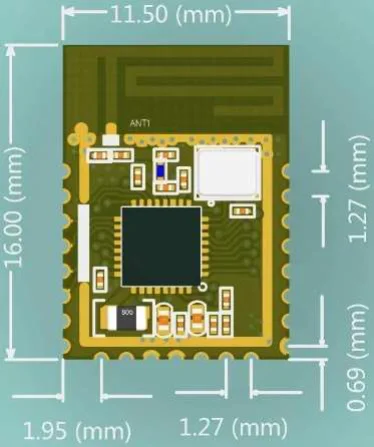 YTX5220 Siliconlabs Bluetooth 5.0 \ 5.1 \ 5.2 \ Ble Module Uart Digitale En Transparante Transmissie Bluetooth Vervoer Board 2.4G