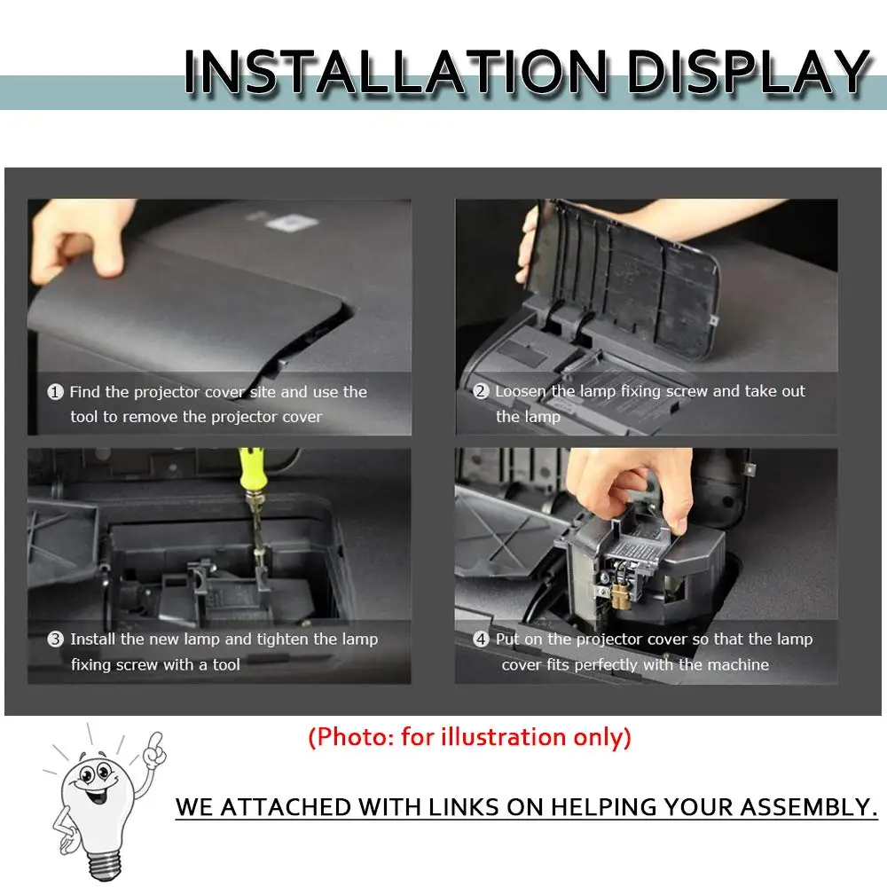 Módulo de substituição do projetor profissional para Sony, LMP-E180, VPL-CS7, VPL-DS100, VPL-ES1