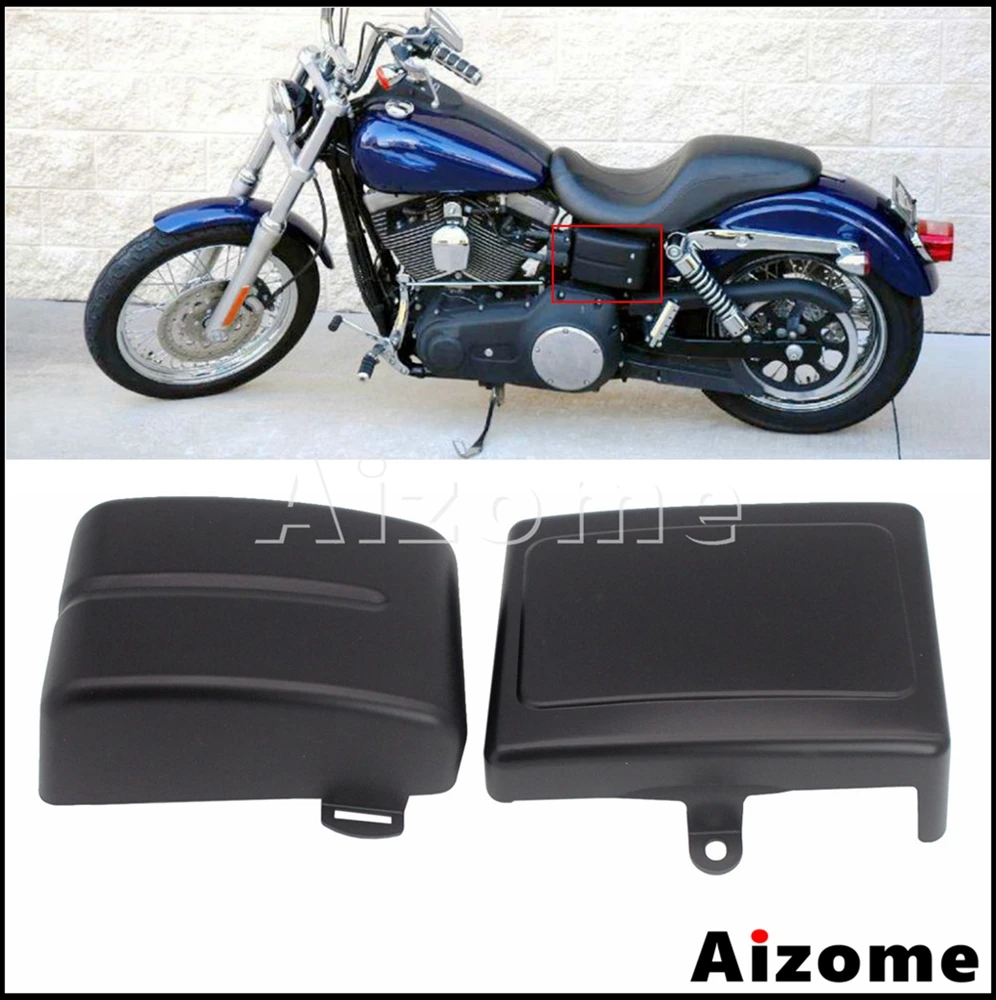 For Harley Dyna Side Battery Cover fits 2006-2017 Low Rider Street Bob Fat Bob Wide Glide Switchback FXDL FXDB FXDF FLD FXDWG