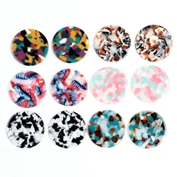 Tortoise Shell Beads,Acetate Acrylic Earring Charms,Circle Coin Shaped Pendants,Jewelry findings,Earrings Parts,37MM ACE233