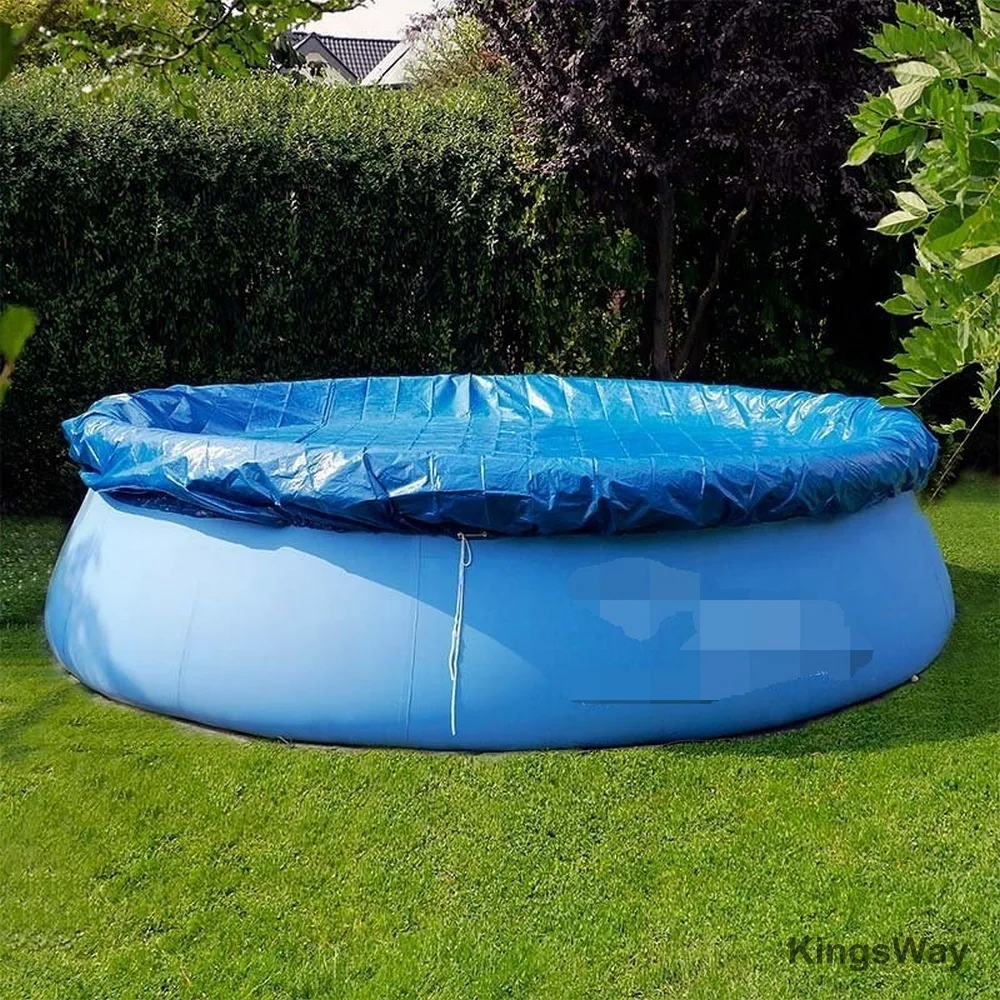 15FT Round Swimming Paddling Pool Cover Easy Fast Set Pool Accessories For Outdoor Spa