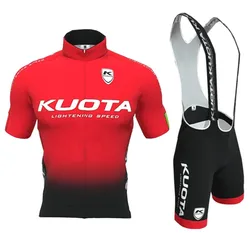 2020 KUOTA Pro Team Cycling Kit Men Summer Outdoor Set Ciclismo Bike Competition Clothing skinsuit Bib Gel Shorts ropa de hombre