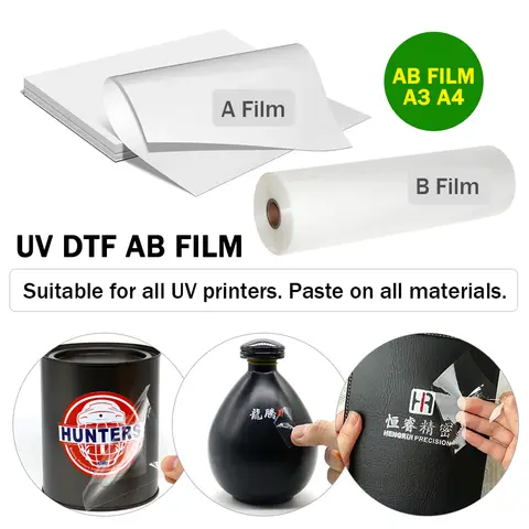 6090 4060 Epson L1800 L805 P400 TX800 XP600 UV DTF 필름 A1 A2 A3 A4 UV 프린터 방수 로고 전송 UV DTF 필름 스티커
