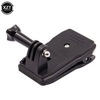 360 Degree Rotary Backpack Hat Clip Clamp Mount for Gopro Hero 5 3 4 Session SJCAM SJ4000 For Xiaomi Yi 4K Go Pro Cam Accessory