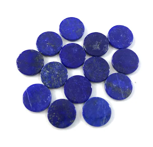 100% Natural Lapis Lazuli Bead Cabochon Round Gem Stone Jewelry Flat Cabochon Ring Face,Flat Bottom,5pcs/lot fress shipping