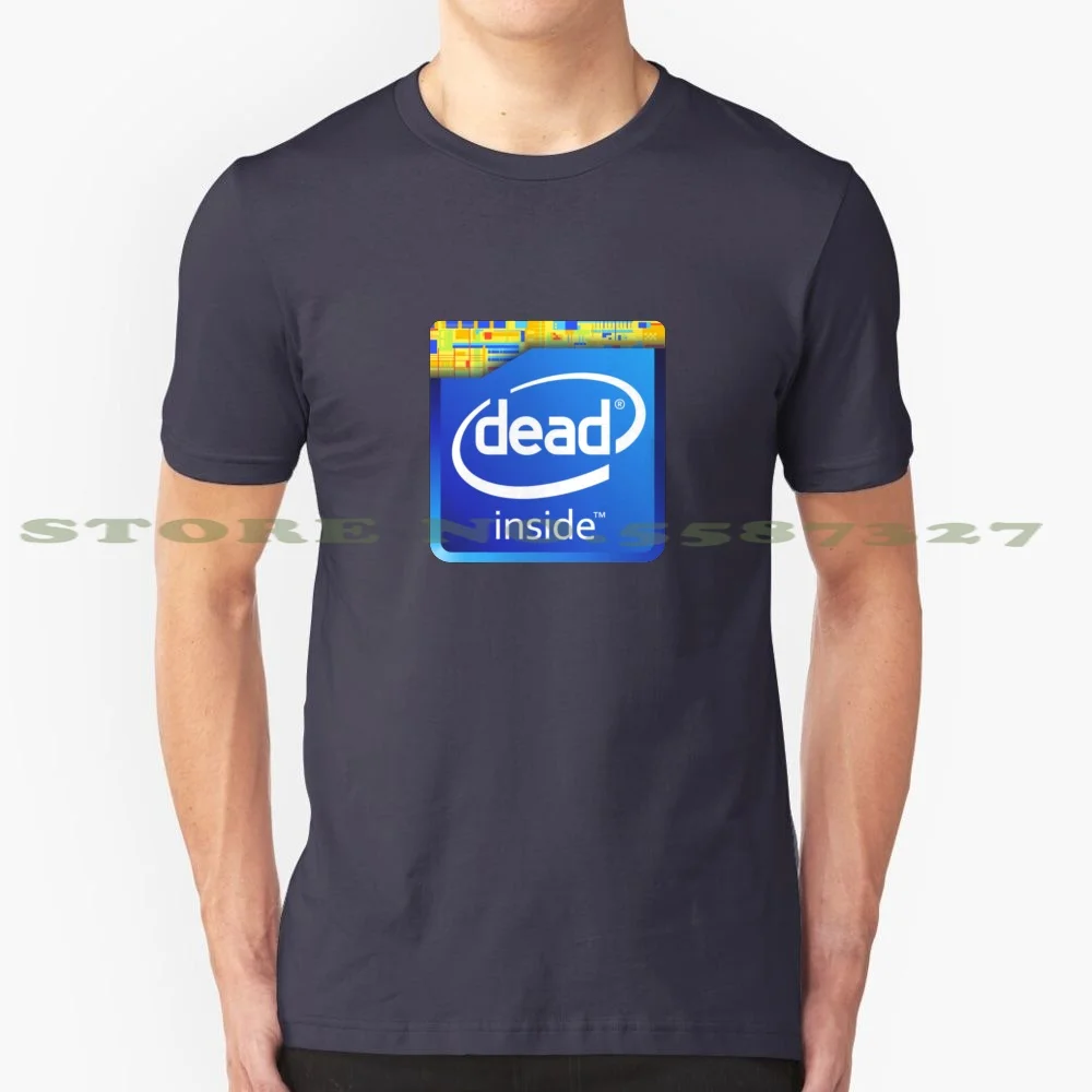 Best Seller-Intel Dead Inside Merchandise 100% Pure Cotton T-Shirt Intel Dead Inside Gift Intel Dead Inside Merchandise Intel