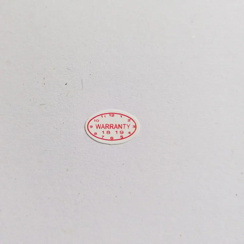 Pegatina de garantía de manipulación destructiva Universal, forma ovalada, 500 piezas, 10x6mm
