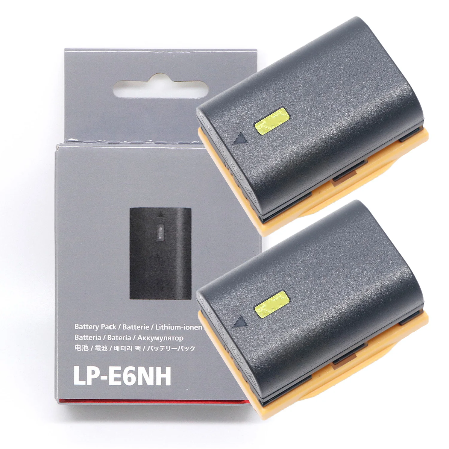 2Pcs Original LP-E6NH LPE6NH 2130mAh Battery For Canon EOS R R5 R6 5D Mark IV III 5DS R 6D Mark II 7D Mark II 90D Camera LC-E6E