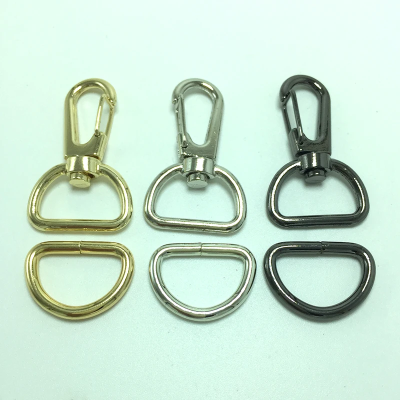 

Metal Snap Hook Rotary Swivel Spring Key Chain Keyring Lobster Claw D Clasp Hooks Clips Rose gold 20mm Craft