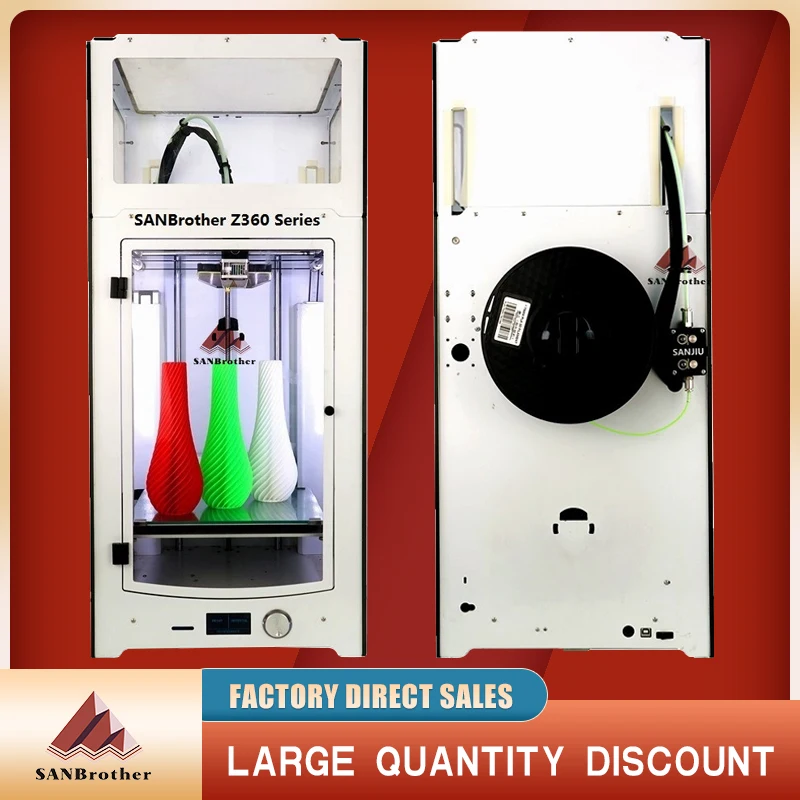 3D Printer SANJIUPrinter Z360 3D Printer More Higher Than UM2+Extended with Door and Top Cover 3D Printer DIY KIT