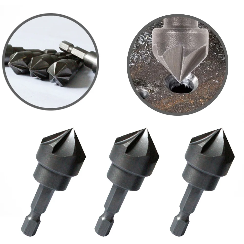 1Pc 90 Degree Countersink Drill Chamfer Bit 1/4