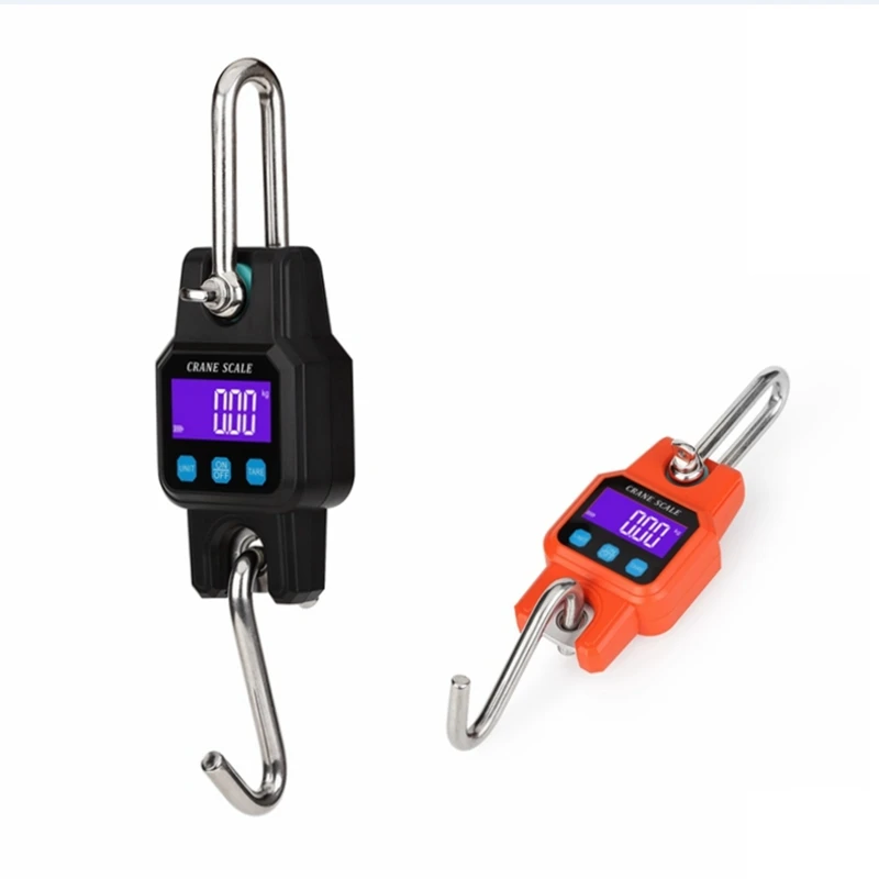 Micro Crane Scale 300kg/50g Heavy Duty Rechargeable Hanging Hook Scales Digital Bluetooth USB Stainless Steel Weight Balance