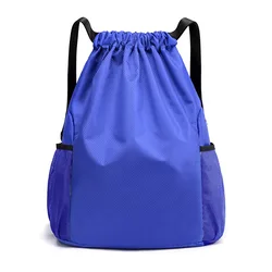 Outdoor Waterproof Soft Swimming Bag Fitness Gym Hiking Backpack Double Shoulder Bag Beach Camping Drawstring Pouch