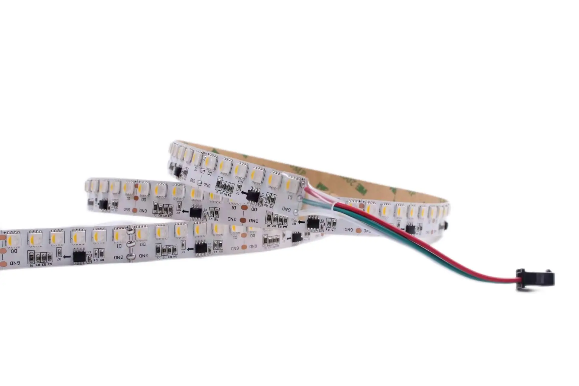 Imagem -04 - Tira Digital Spi 120 144leds M20 24 Pixels m Pcb Branco Leds Como um Pixel Dc24v Ws2814 Smd5050rgbw