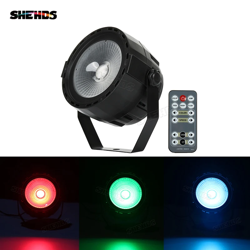 10pcs LED 30W RGB 3in1 COB Par Light Uplighting Wireless Remote DMX 7 Channel DJ Disco Mini Concert Restaurant TKV