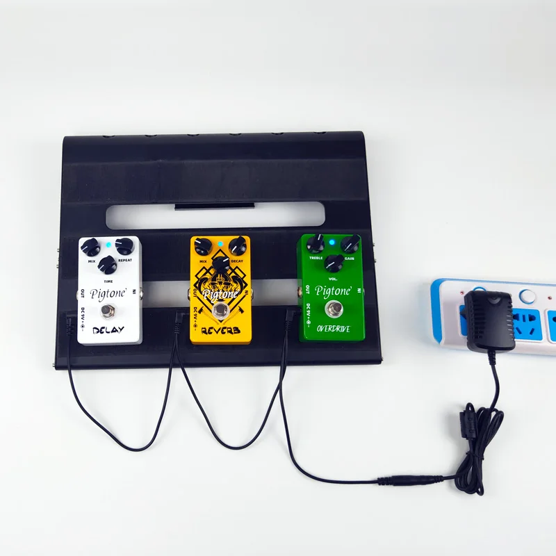 Pedal adaptörü 3 yollu papatya zincir gomina gitar efekt pedalı güç kaynağı aksesuarları tel 9V DC 1A