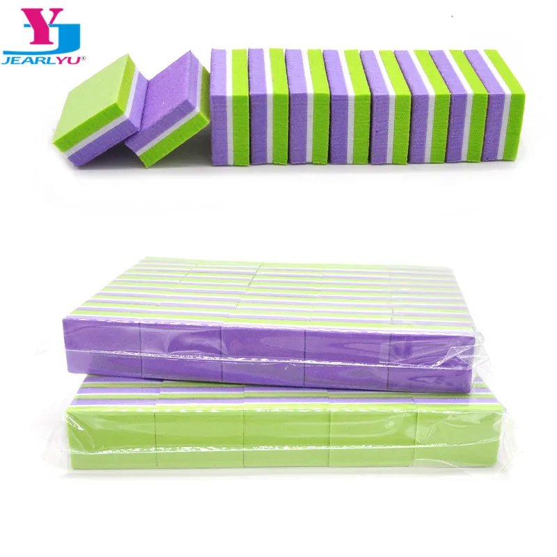 

100Pcs Sanding Sponge Nail File Buffer Block Double-sided Disposable Professional Mini Nail Buffer Manicure Vijlen Nail File New