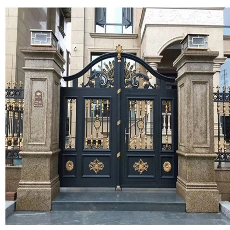 

double iron gate design wrought iron gate galvanized iron gates models of gates