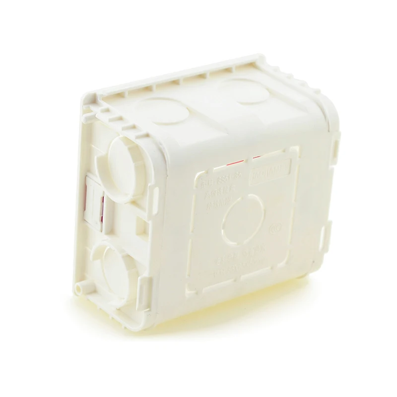 Avoir Adjustable Mounting Junction Box Internal Cassette 86 Type Switch Socket White Red Blue Wiring Back Box For EU UK