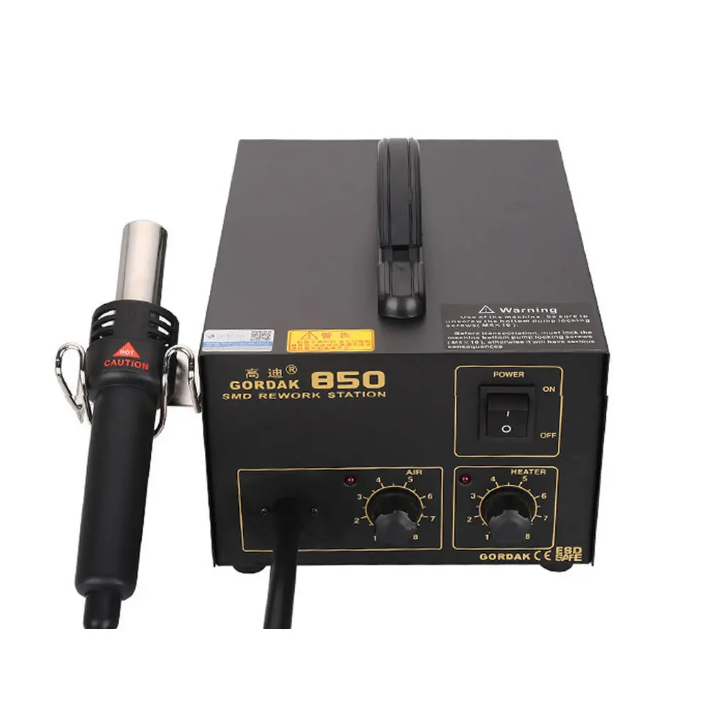 GORDAK-850B Hot Air Gun Desoldering Station Air Pump Constant Temperature BGA Repair Tools SMD Soldering Rework Station 270W