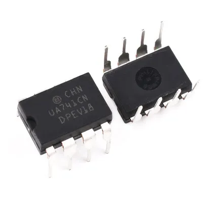 10PCS DIP8 IC UA741CN UA741CP UA741 OP Amp LM741 741 TI IC OPAMP GP 1MHZ Original