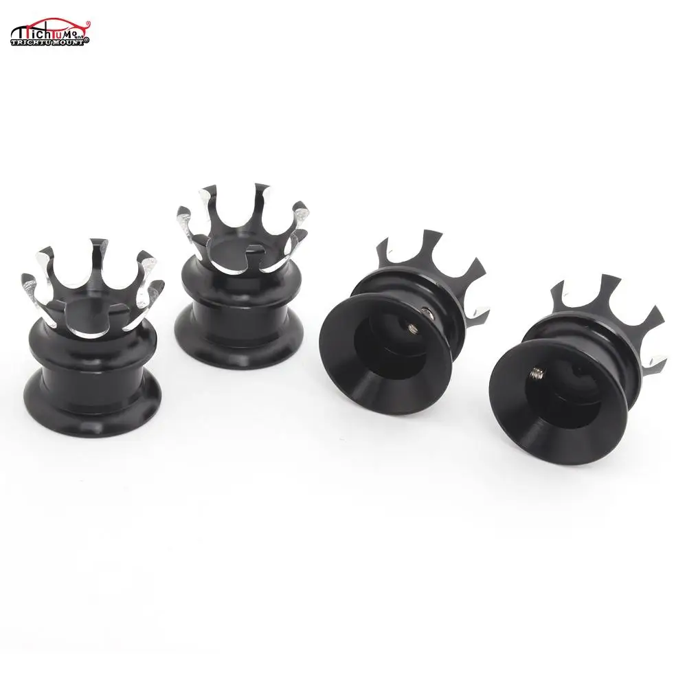 4Pcs Motorcycle Spark Plug Crown Screw Nut Head Bolt Cap Engine Topper Cover For Harley Softail Dyna Sportster XL883 Aluminum