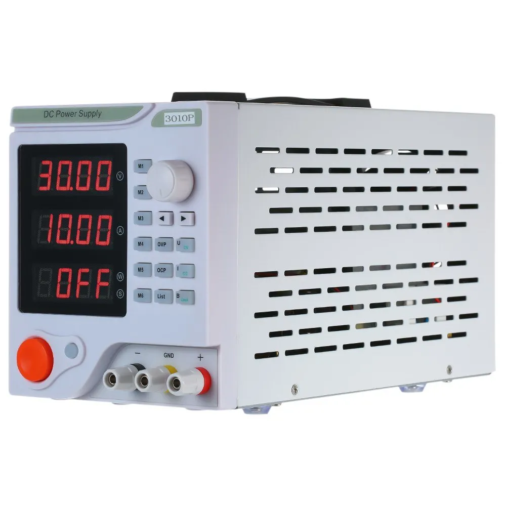 4 Digits Display LED Programmable High Precision Variable Adjustable 0-30V 0-10A DC Switching Power Supply Digital Regulated Lab