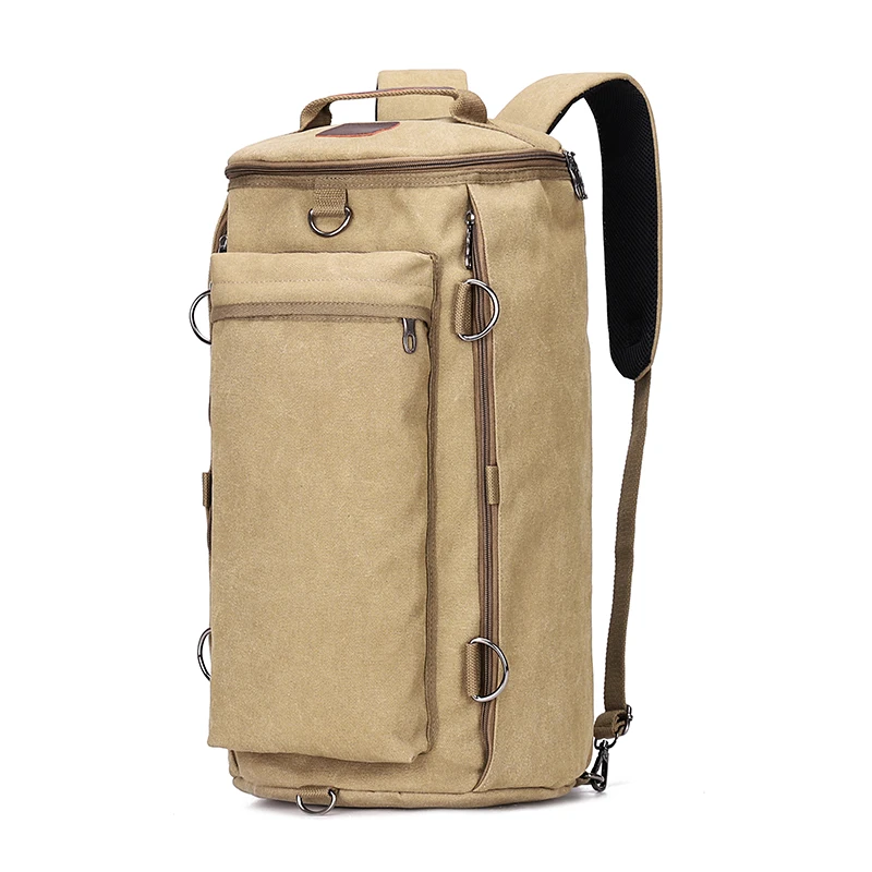 New Large Capacity Rucksack Man Travel Duffle Outdoor Backpack Male Luggage Canvas Bucket Shoulder Bags Men Camping Backpack