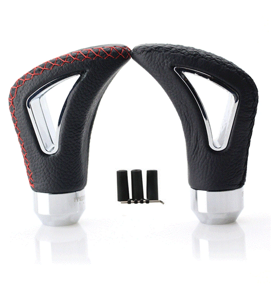 

Universal Car Aluminum Leather Manual Gear Shift Knob Stick Gearstick Shift Shifter Lever Knob Alloy aluminum