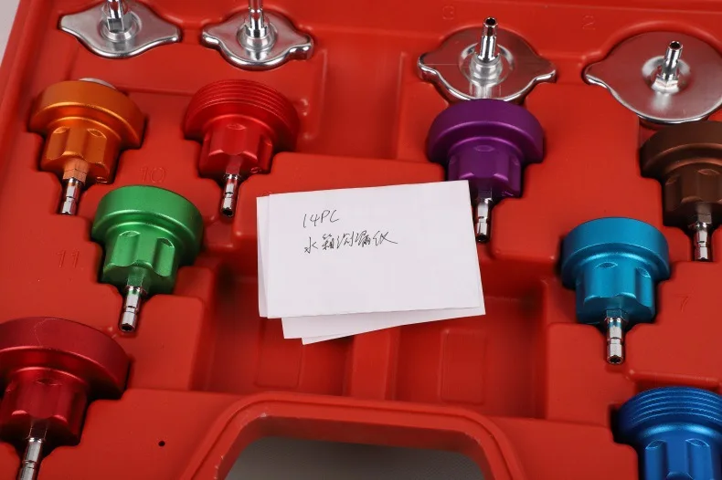 14 sets of water tank leak detector, car water tank leak detector, pressure gauge, water tank detection tool